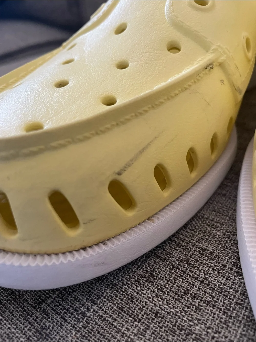 Sperry Top Sider Yellow unisex Cut out design slip on Foam Rubber Boat shoe M7W9